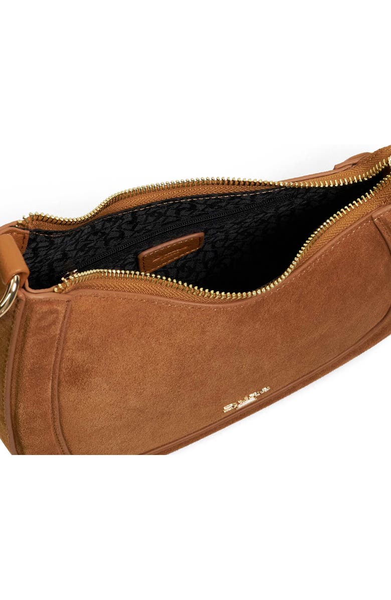 Dune London Direction Suede Shoulder Bag, Alternate, color,