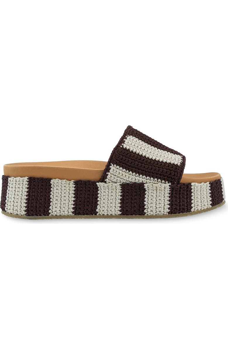 The Sak Olivia Slide Sandal, Alternate, color, Brown Stripe