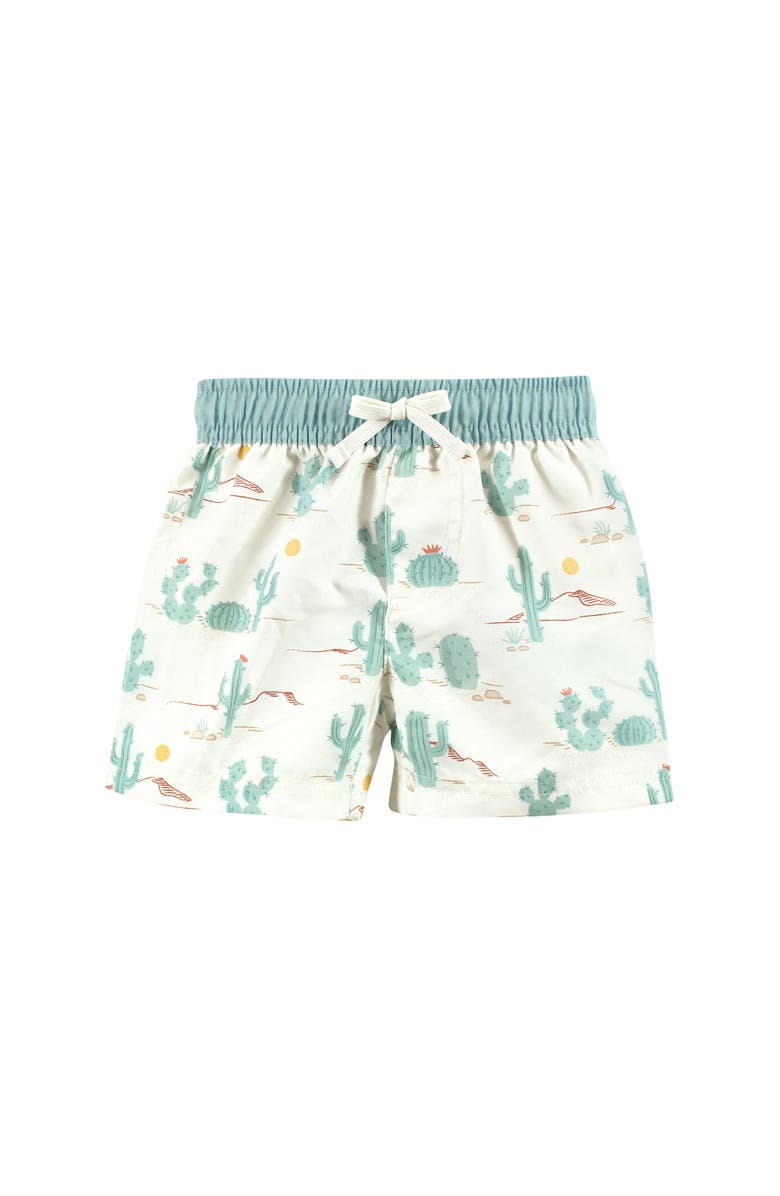 Hudson Baby Swim Rashguard Set, Alternate, color, Desert Cactus