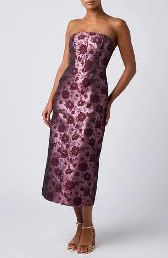 Lulus Corset Strapless Midi Dress