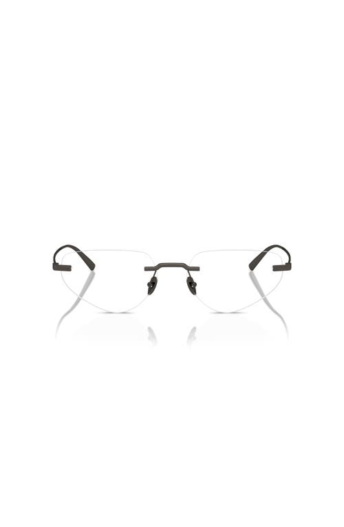 Ferrari 55mm Irregular Optical Glasses In Black