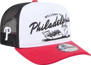 New Era Men's New Era White/Red Philadelphia Phillies Foodie A-Frame 9FIFTY Trucker Snapback Hat