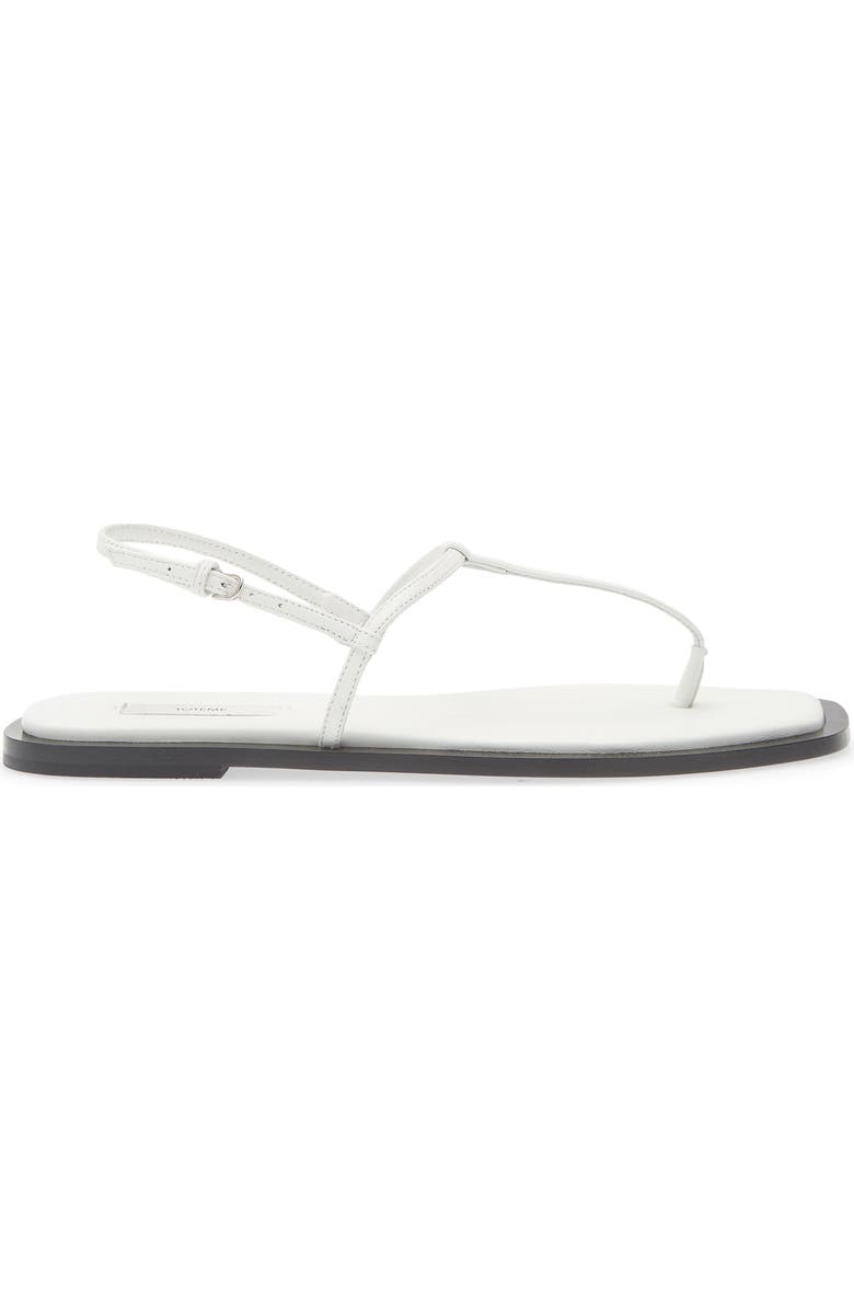 TOTEME T-Strap Sandal, Alternate, color, White/ Black