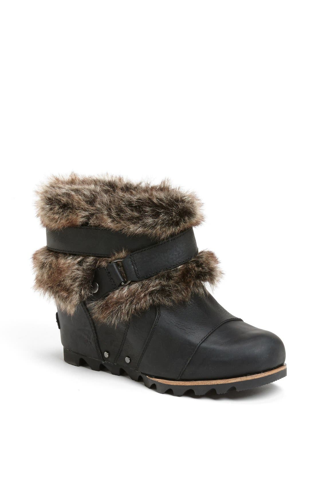SOREL 'Joan of Arctic' Waterproof Wedge Bootie, Main, color, 