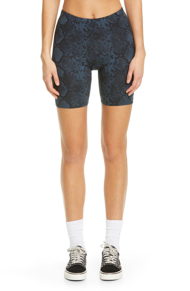 Vans x Sandy Liang Snake Print Stretch Cotton Bike Shorts, Main, color, 