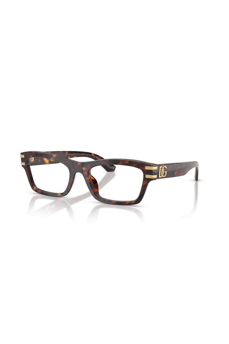 54mm Rectangle optical glasses, Main, color, Tortoise