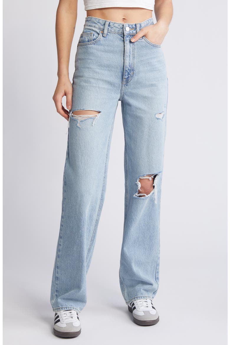 '90s Ripped Boyfriend Jeans, Main, color, BIANCA