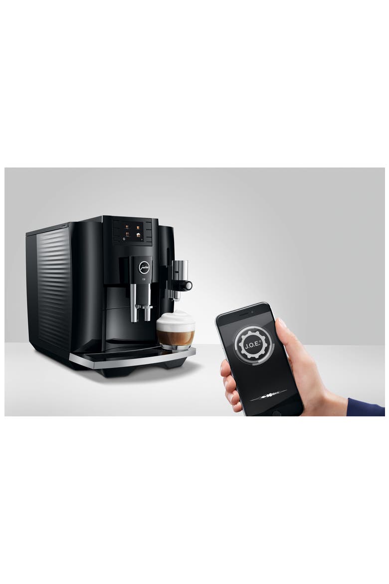 E8 Automatic Coffee Machine, Alternate, color, BLACK