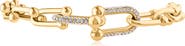 JARDIN Cubic Zirconia Interlocking Link Bracelet