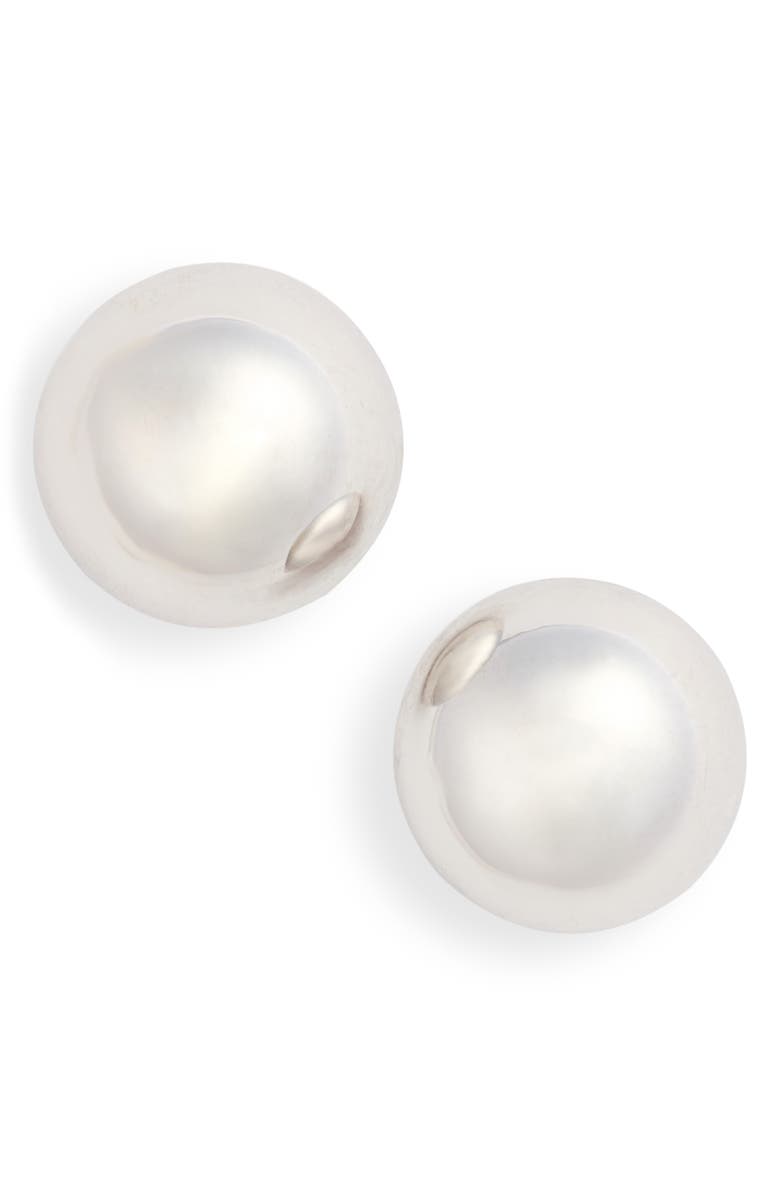 Jane Basch Designs Half Dome Stud Post Earrings, Main, color,