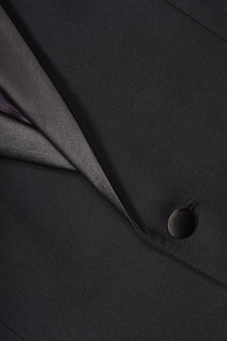 Peak Lapel Slim Fit Tuxedo Jacket, Alternate, color, BLACK