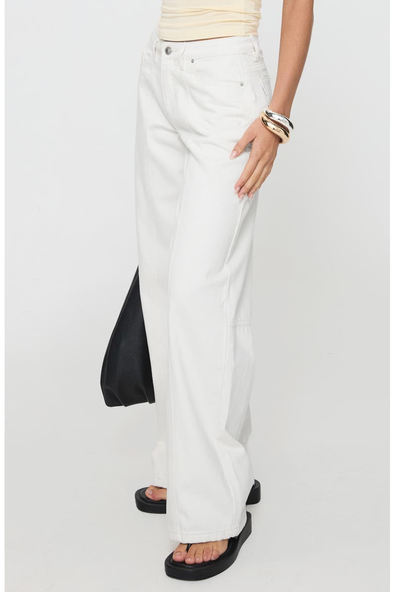 Lando Low Rise Straight Leg Jeans, Alternate, color, WHITE