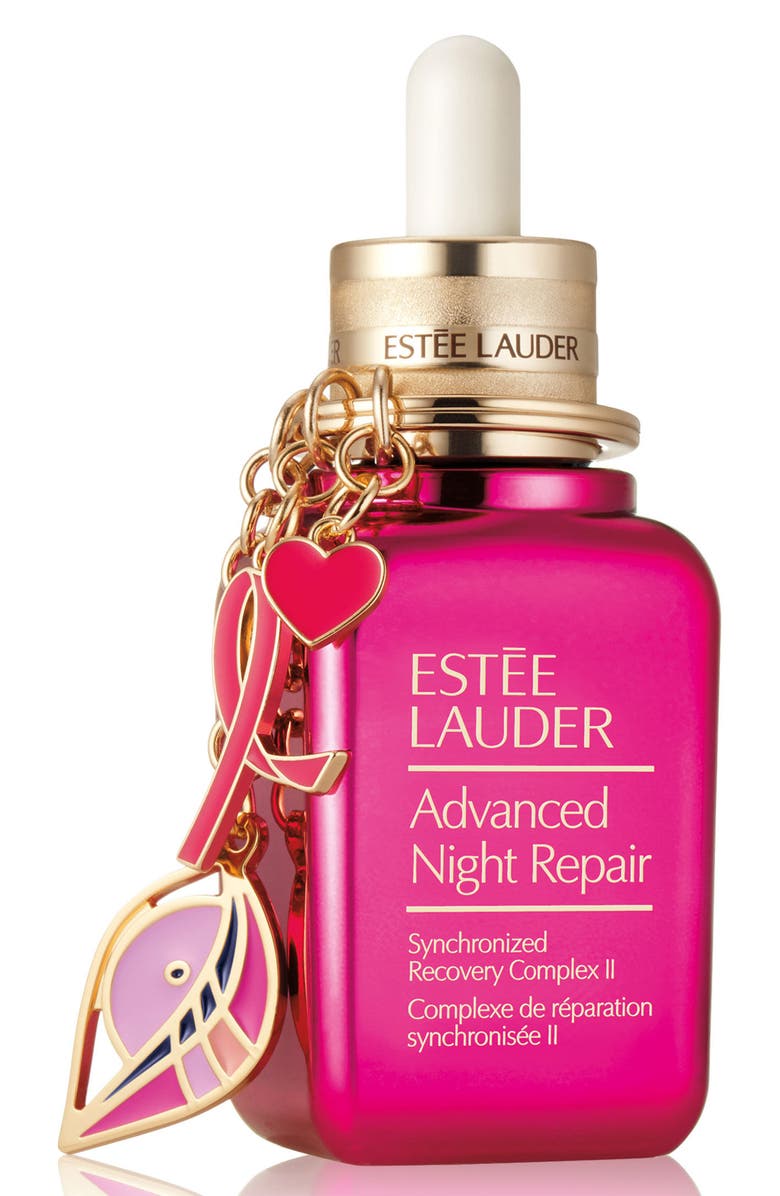 Estée Lauder Advanced Night Repair Synchronized Recovery Complex II & Pink Ribbon Key Chain, Main, color,