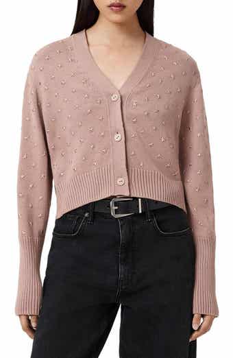 AllSaints Mazy Star Studded Cotton Cardigan