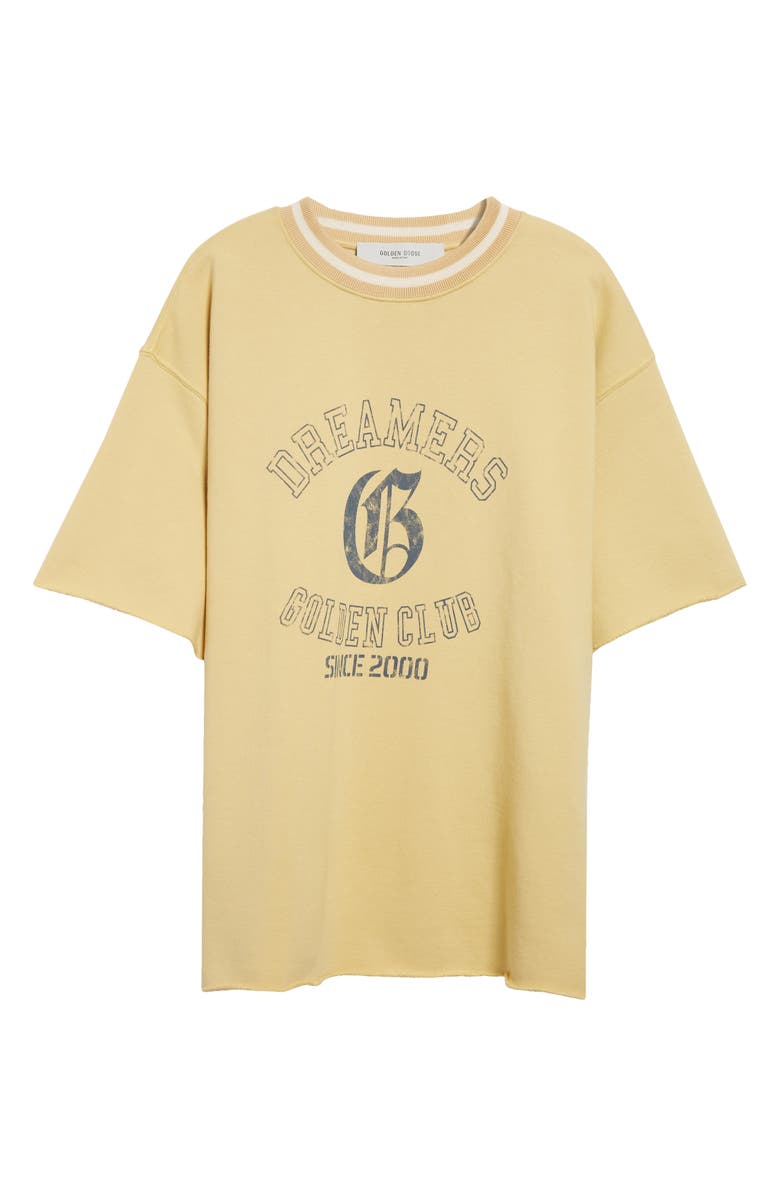 Golden Goose Journey Oversize Shirt Sleeve Graphic Sweatshirt, Alternate, color, Rattan