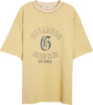 Golden Goose Journey Oversize Shirt Sleeve Graphic Sweatshirt