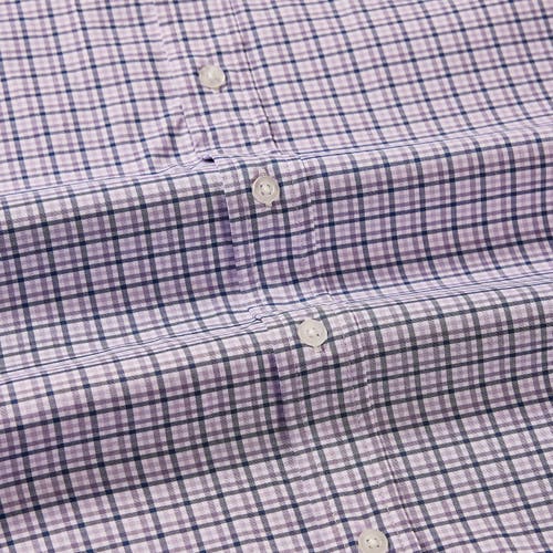 Regent Row Big And Tall Stanton Shirt Short Sleeve Button Down In Purple-plaid-6