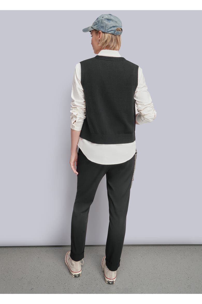 The Everyday Sweater Vest, Alternate, color, BLACK