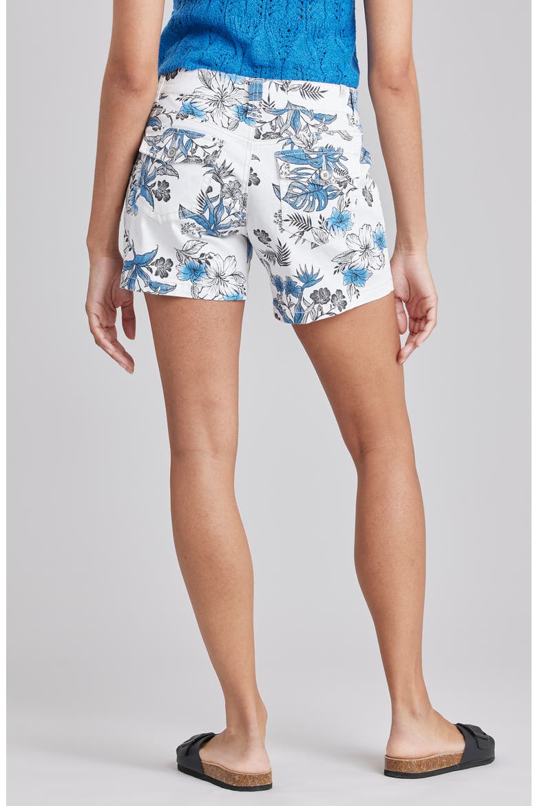Alix Baja Floral Print Shorts, Alternate, color, MUSLIN