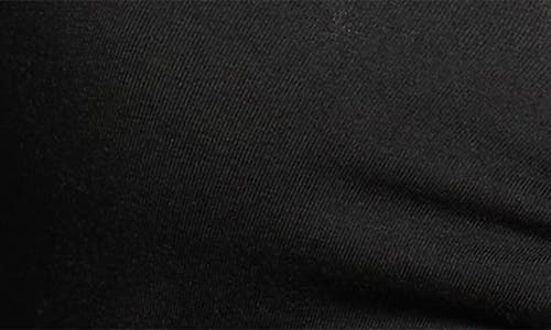 Madewell Shirred V-neck Long Sleeve Top In Black