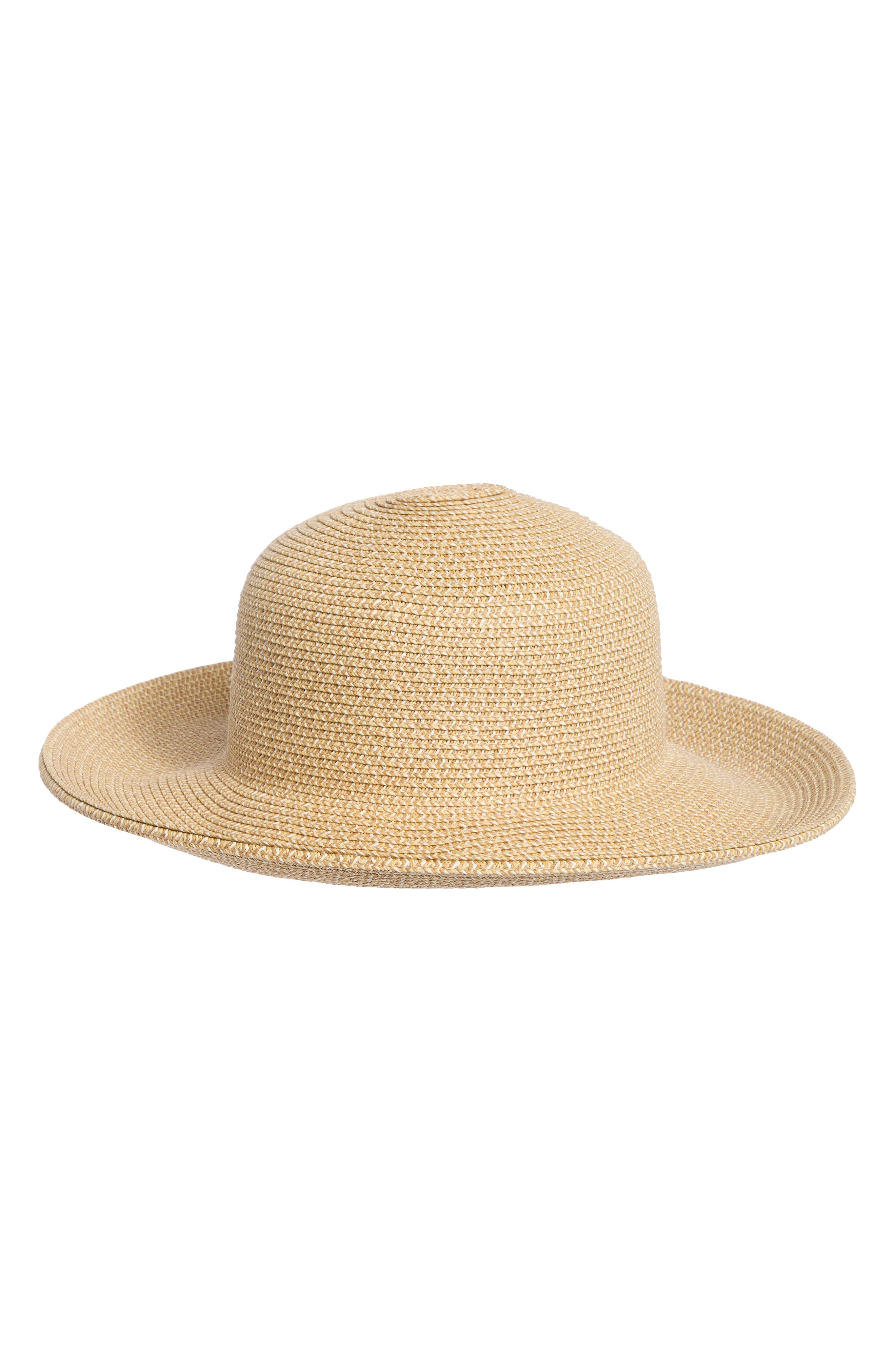 Nine West Downturn Straw Floppy Hat