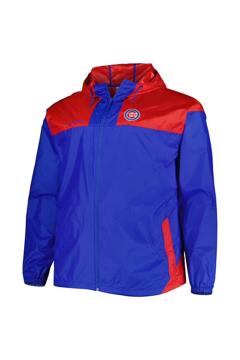 Men's Columbia Royal Chicago Cubs Flash Forward Challenger Omni-Shade Full-Zip Windbreaker, Alternate, color, Royal