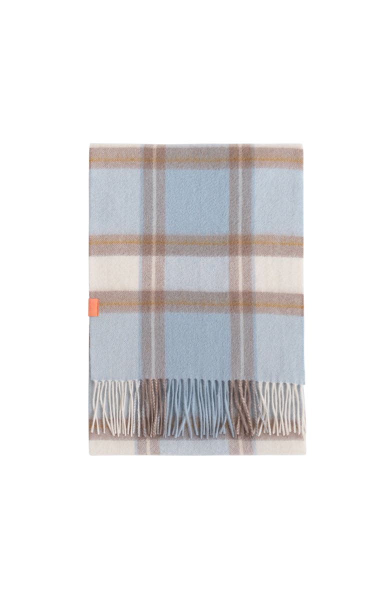 Lost Pattern Plaid Cashmere Scarf, Main, color, Blue