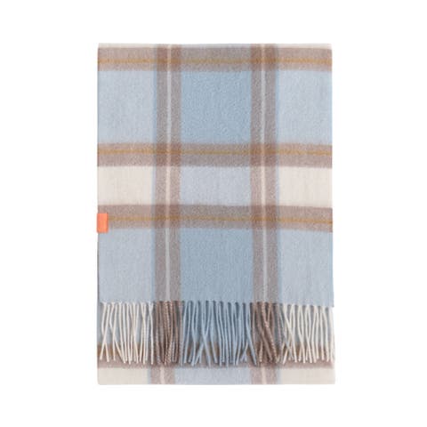Plaid Cashmere Scarf