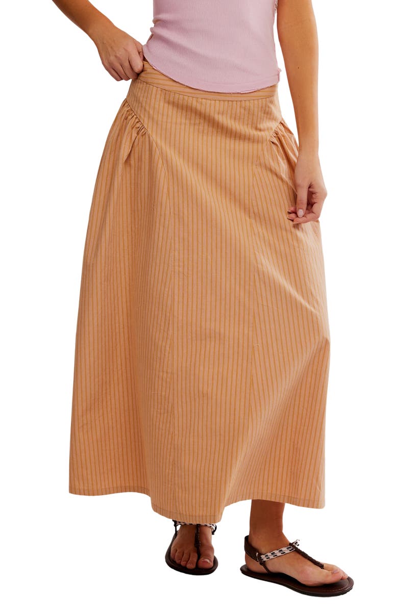 Free People Katia Print Maxi Skirt, Main, color, Beach Combo