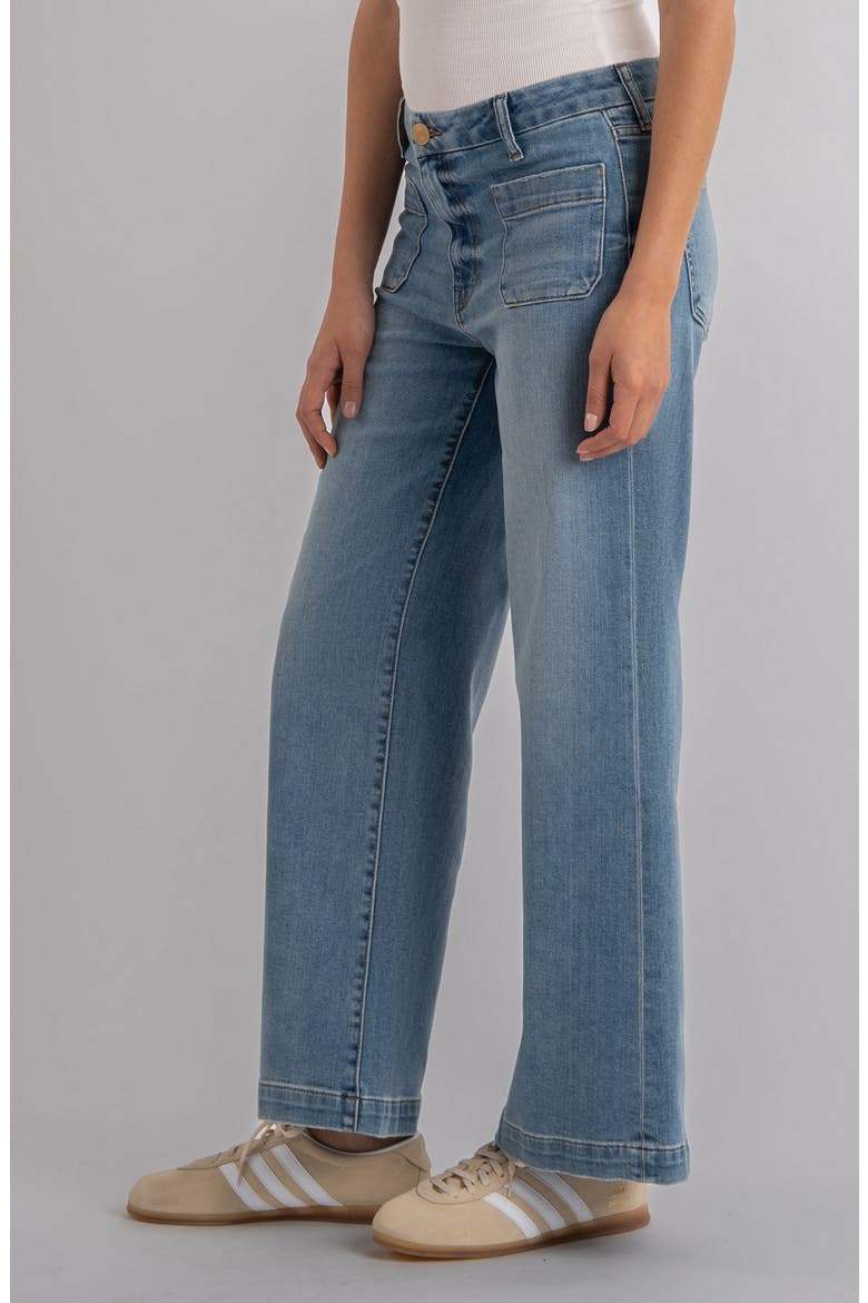 Meg Patch Pocket High Waist Ankle Wide Leg Jeans, Alternate, color, TOTALLY