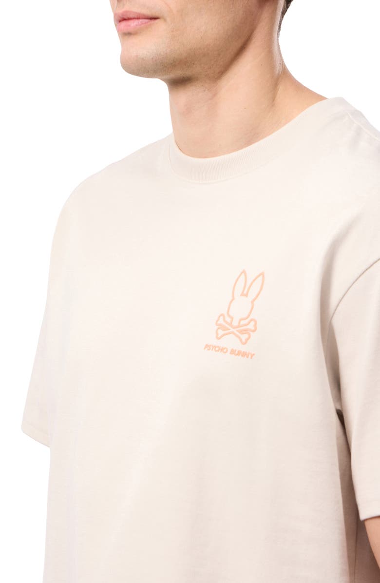 Psycho Bunny Barrett Cotton T-Shirt, Alternate, color, Natural Linen
