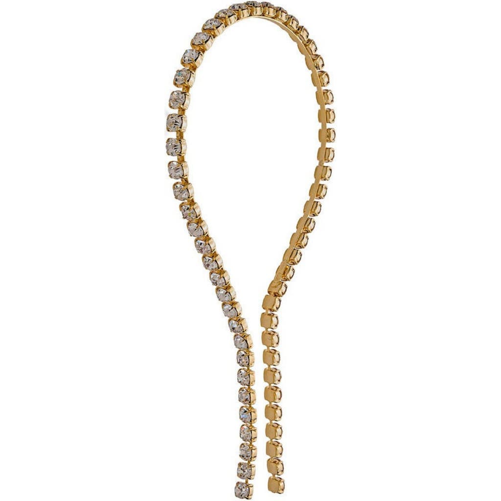 Epona Valley Josephina Magnus Swarovski Drop Chain Headband In Gold