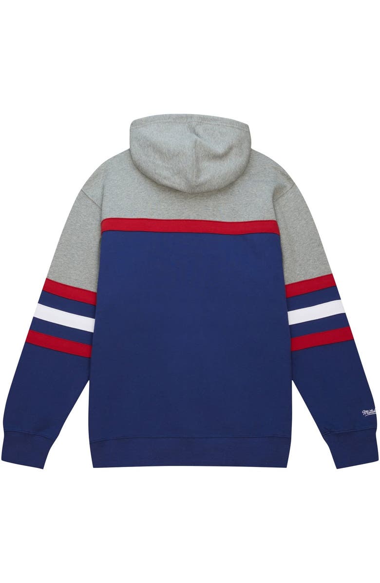 Mitchell & Ness Men's Mitchell & Ness Blue/Gray New York Rangers Head Coach Pullover Hoodie, Alternate, color, Blue