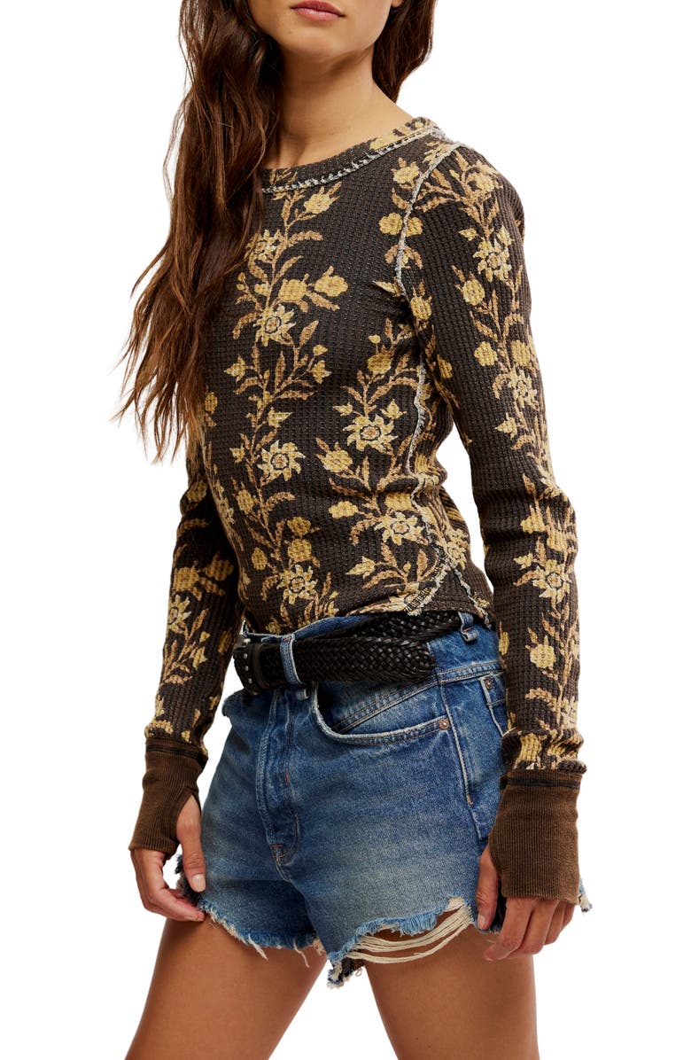 Free People Pretty Little Thermal Stitch Top, Alternate, color,