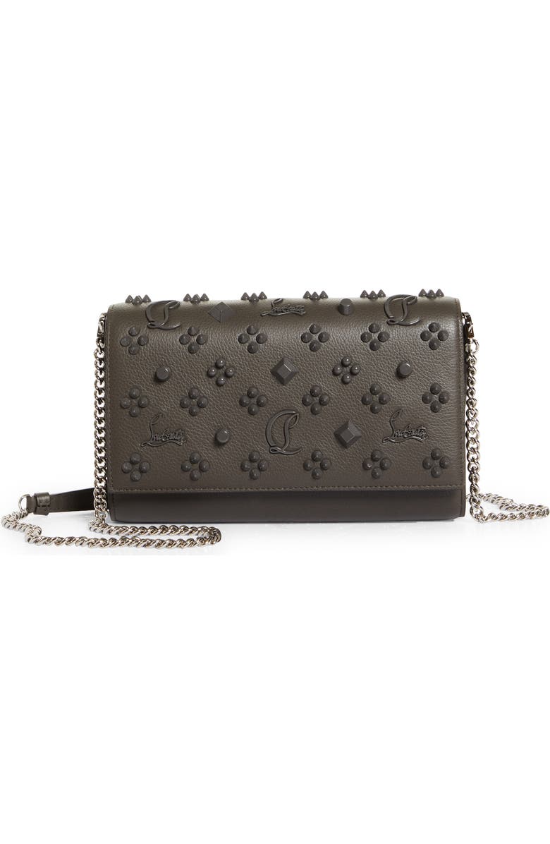 Christian Louboutin Paloma Empire Calfskin Clutch, Main, color,