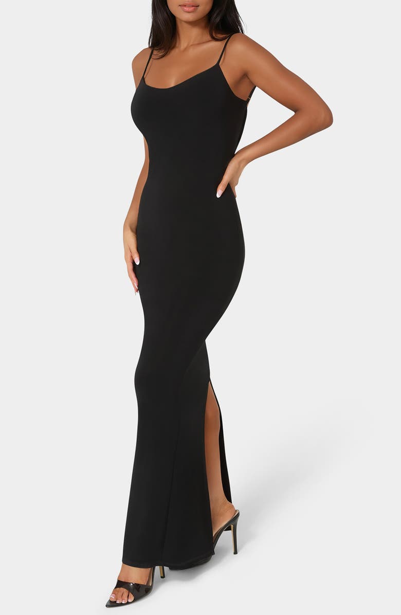 bebe Backless Maxi Dress, Alternate, color, 