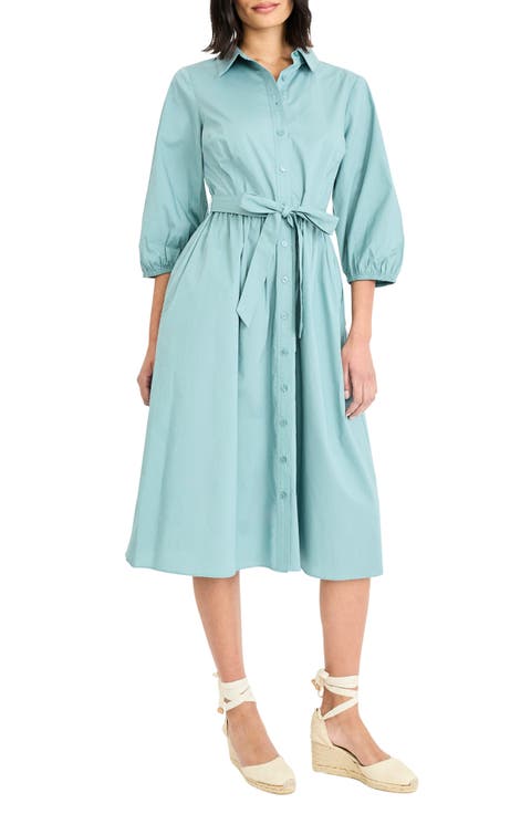Long Sleeve Midi Shirtdress