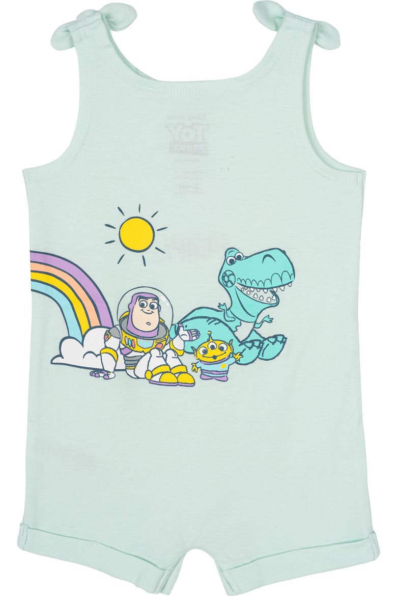 Toy Story Sleeveless Romper and Headband Set, Alternate, color, Toy Story Mint