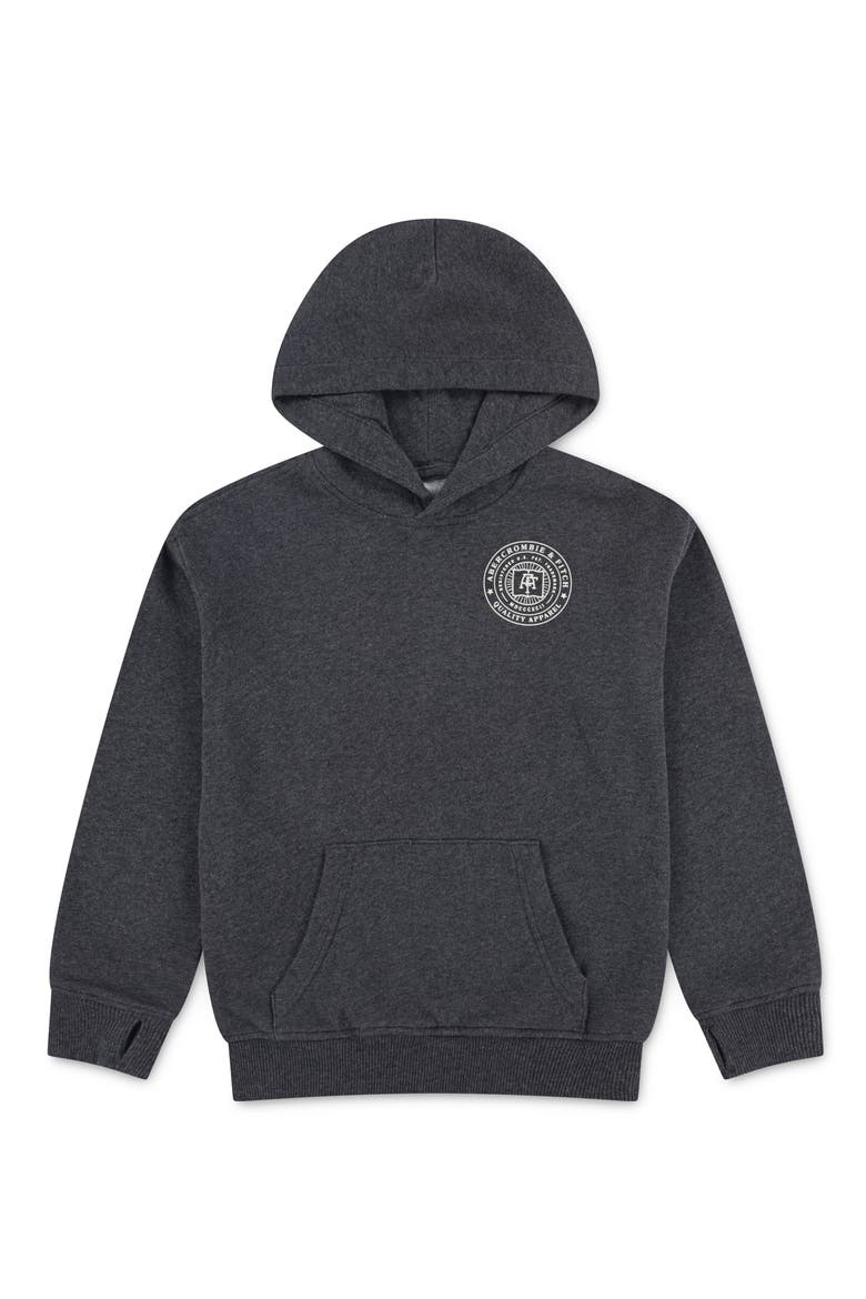 Kids' Cotton Blend Hoodie, Main, color, ANTHRACITE HEATHER