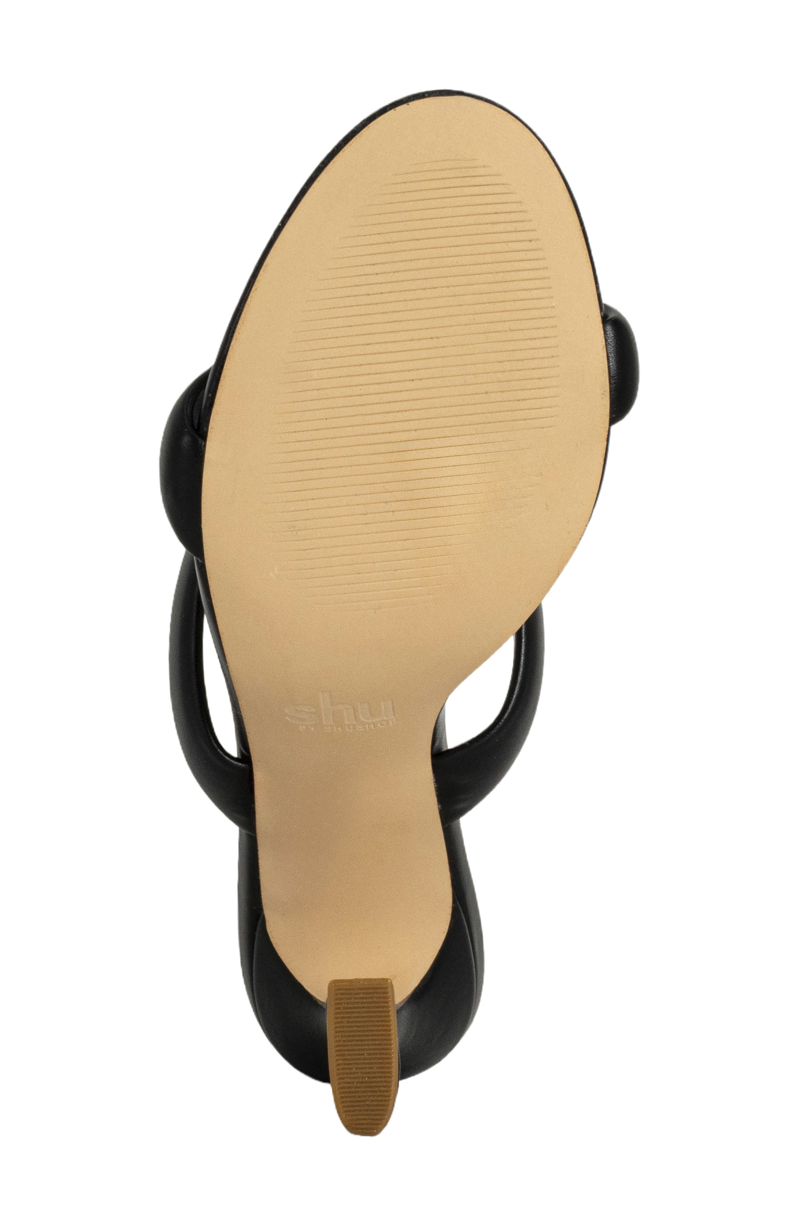 SHUSHOP Fedora Slide Sandal, Alternate, color, Black
