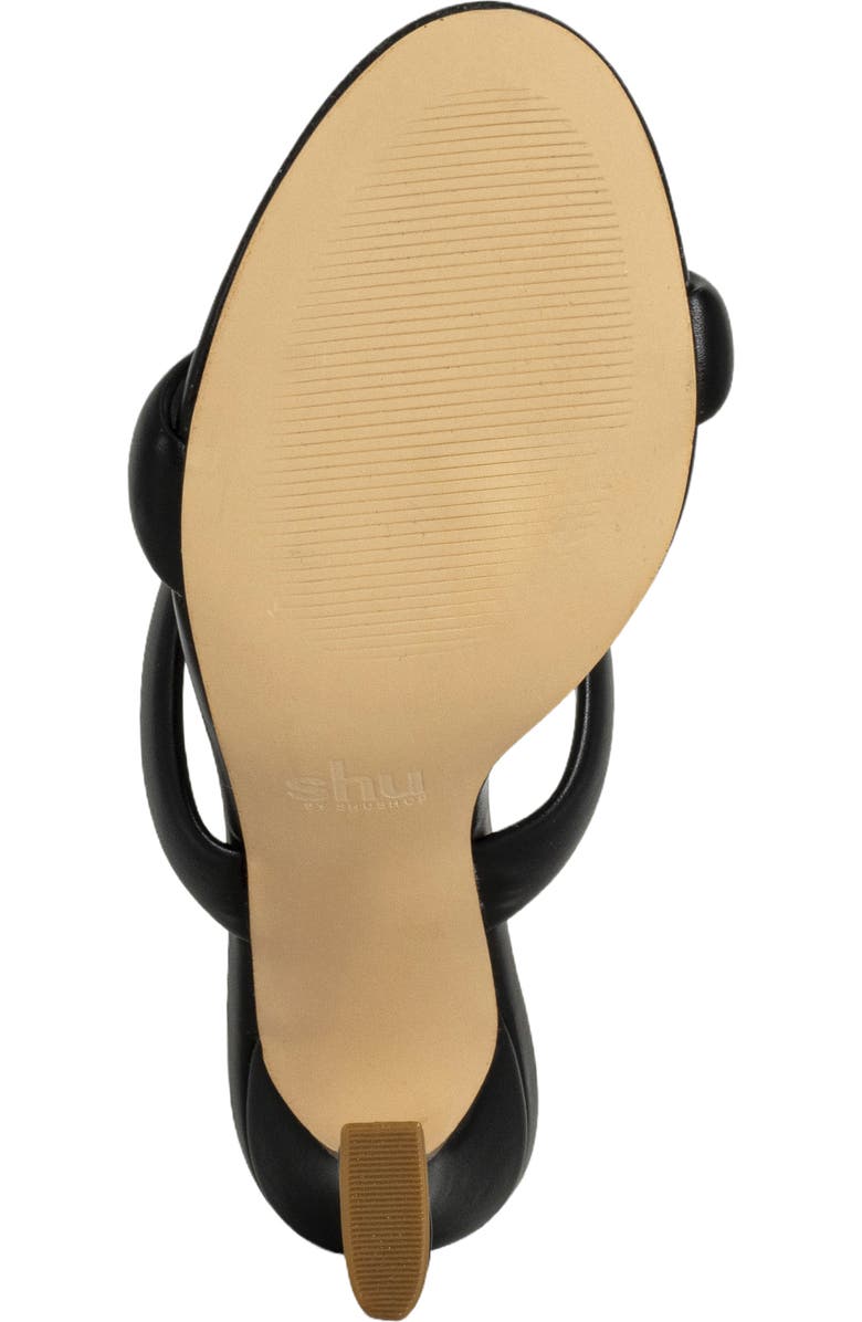 SHUSHOP Fedora Slide Sandal, Alternate, color, Black
