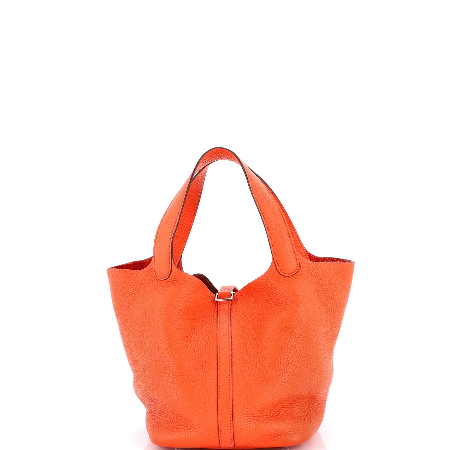 Pre-Owned Hermes Picotin Lock Bag Clemence MM, Alternate, color, Orange Poppy