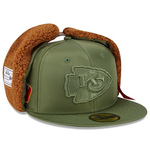 Men's New Era x Alpha Industries  Olive Kansas City Chiefs Dog Ears 59FIFTY Fitted Hat