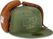 New Era x Alpha Industries Men's New Era x Alpha Industries  Olive Kansas City Chiefs Dog Ears 59FIFTY Fitted Hat