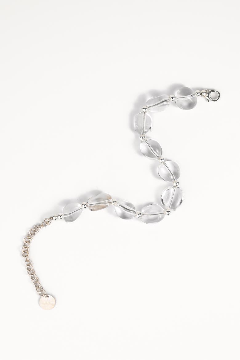See Through Pebble Bracelet, Main, color, Silver