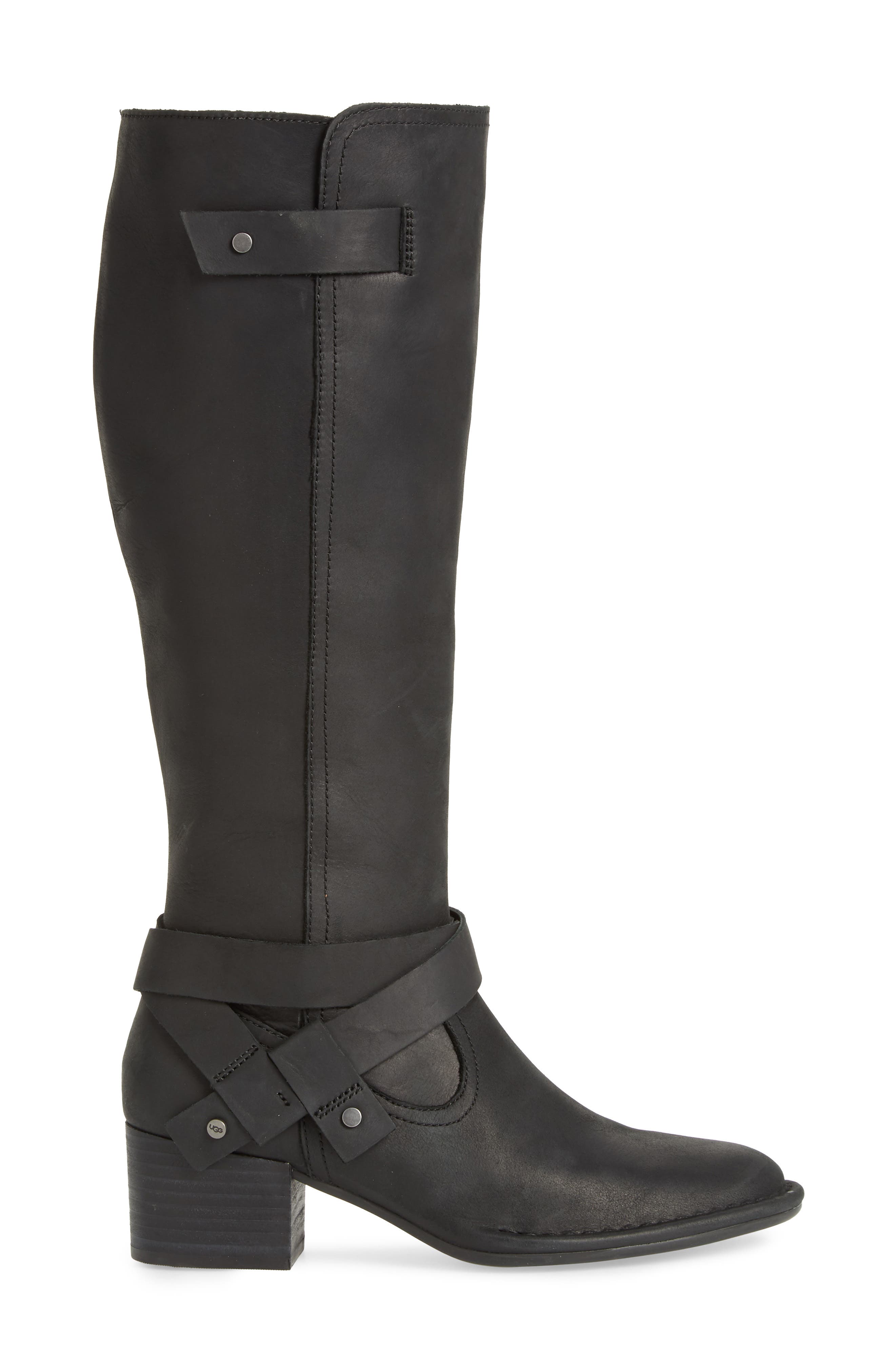 Bandara Knee High Boot, Alternate, color, BLACK