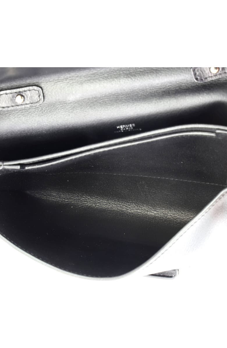 Pre-Owned Hermes H Passant Clutch Shoulder Bag Evercolor, Alternate, color, Noir