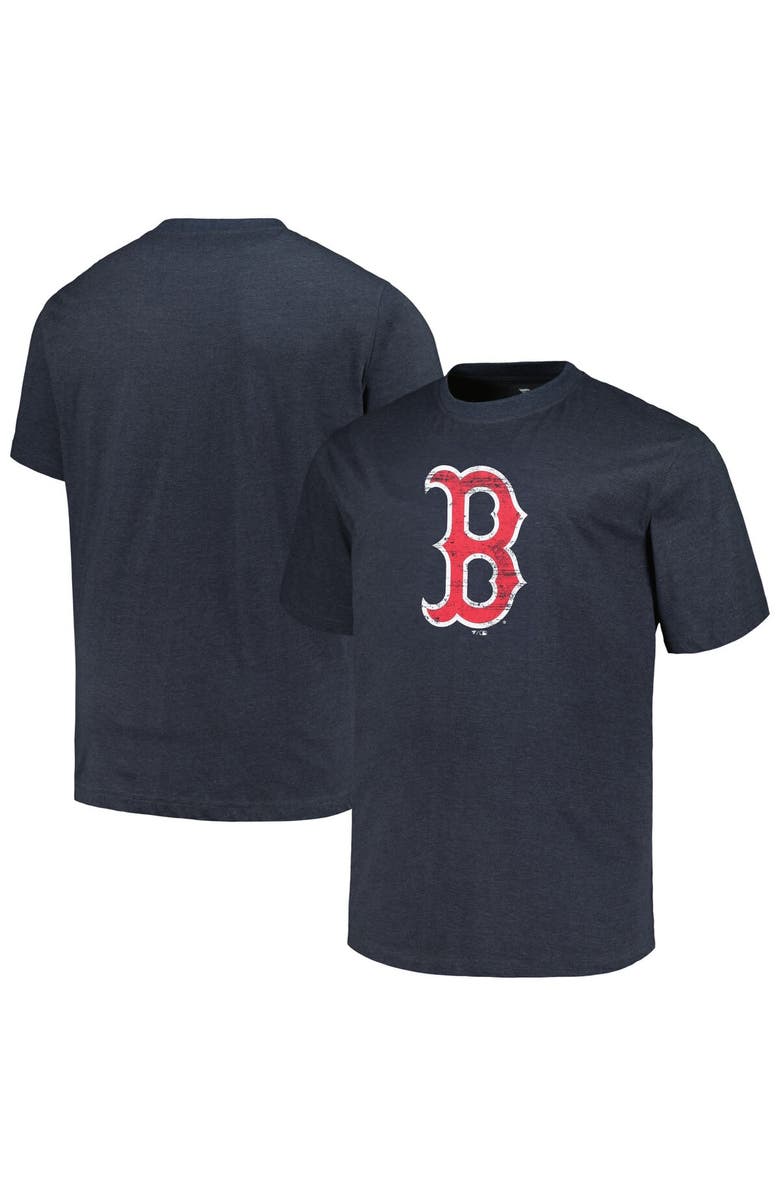 PROFILE Men's Profile Heather Navy Boston Red Sox Big & Tall Weathered Logo T-Shirt, Main, color, Heather Navy
