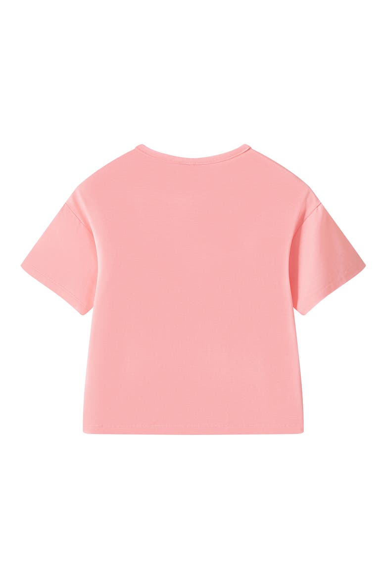 Kids' Cherry Print Two-Piece Short Pajamas, Alternate, color, PINK CHERRY
