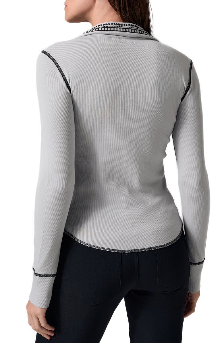 Alp N Rock Asher Embroidered Polo, Alternate, color, Silver